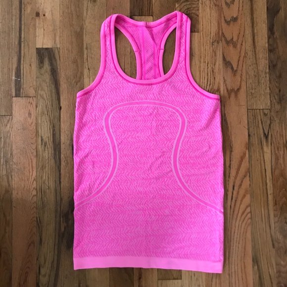 lululemon athletica Tops - Lululemon racerback pink workout tank size 4